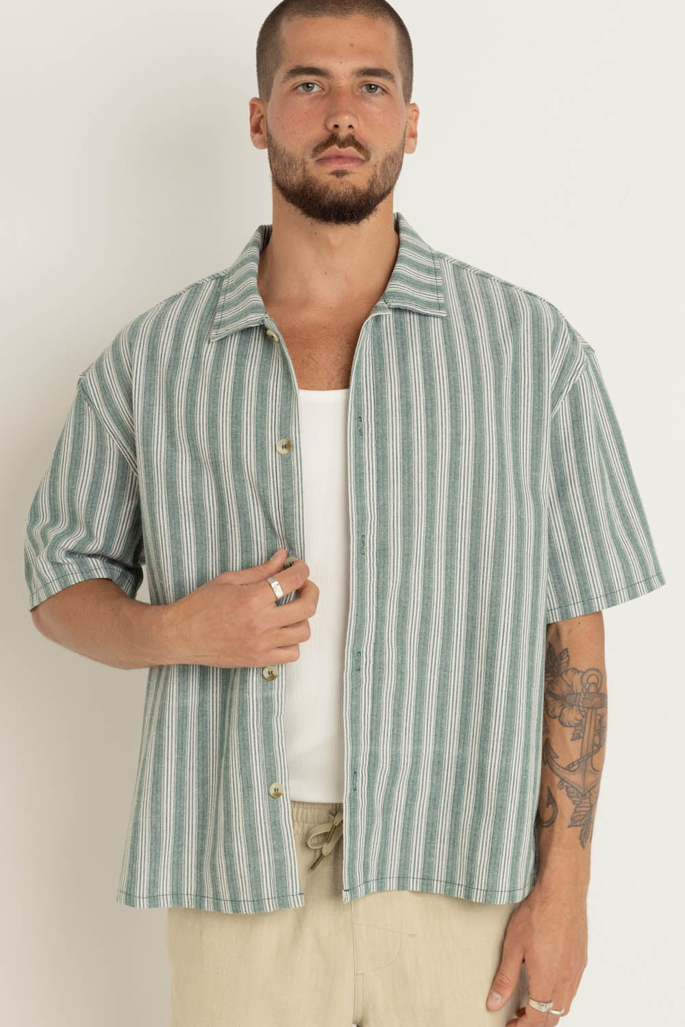 Butcher Stripe Relaxed SS Shirt