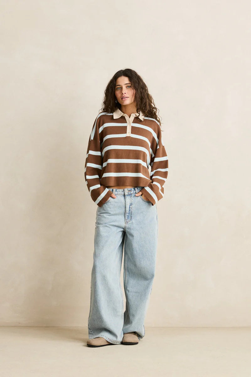 Rugby Polo Knit Sweater