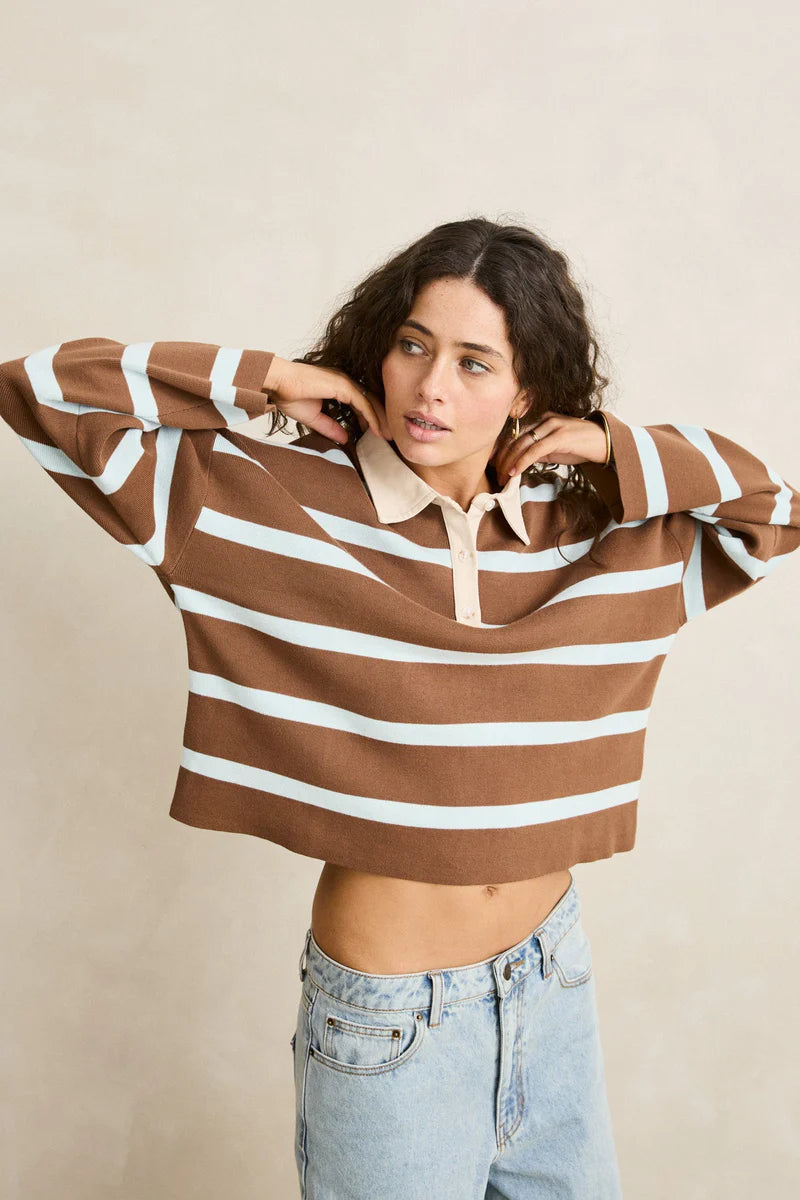 Rugby Polo Knit Sweater