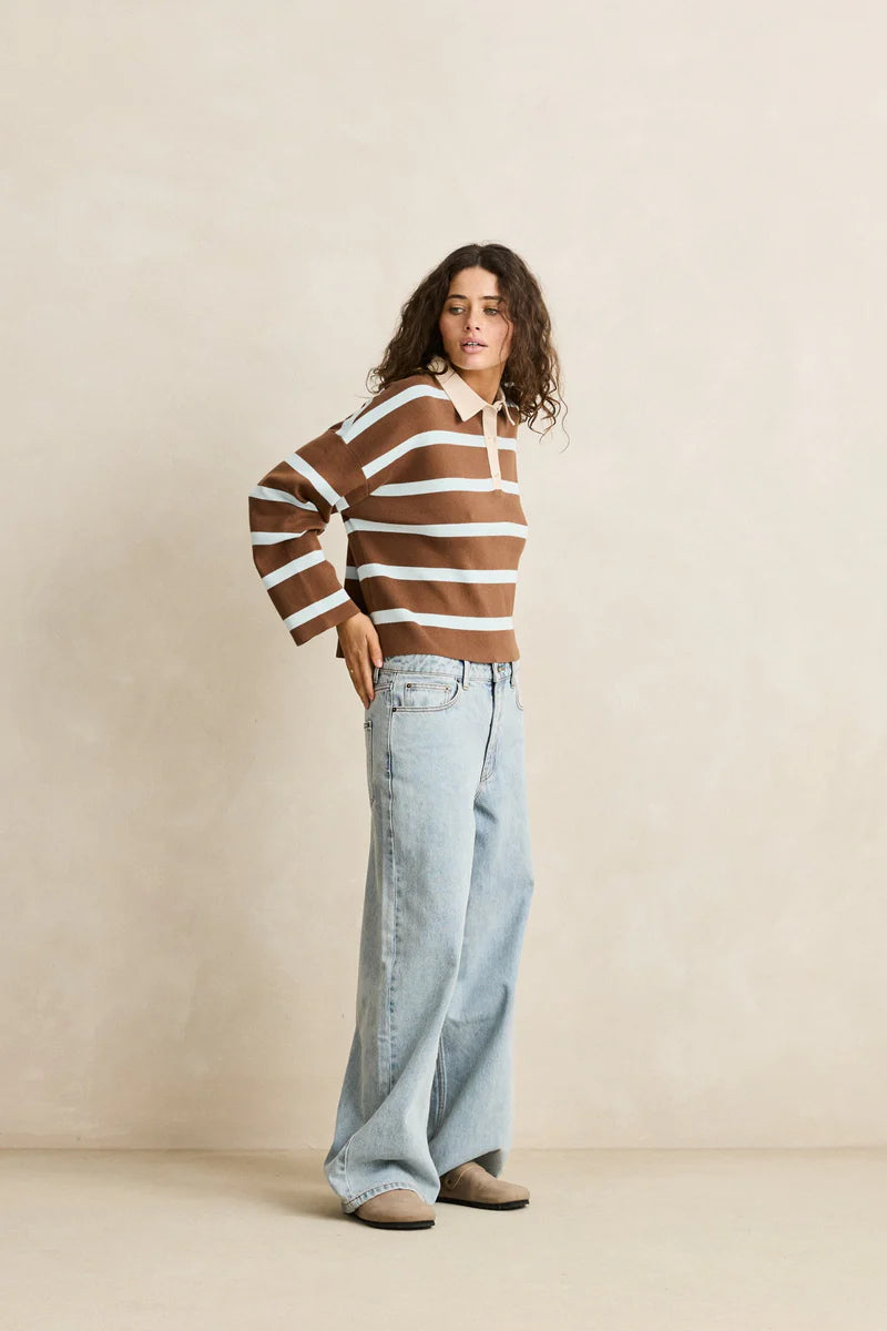 Rugby Polo Knit Sweater