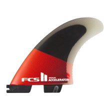 FCS 11 Accelerator PC Large Red/Black Tri Retail Fins