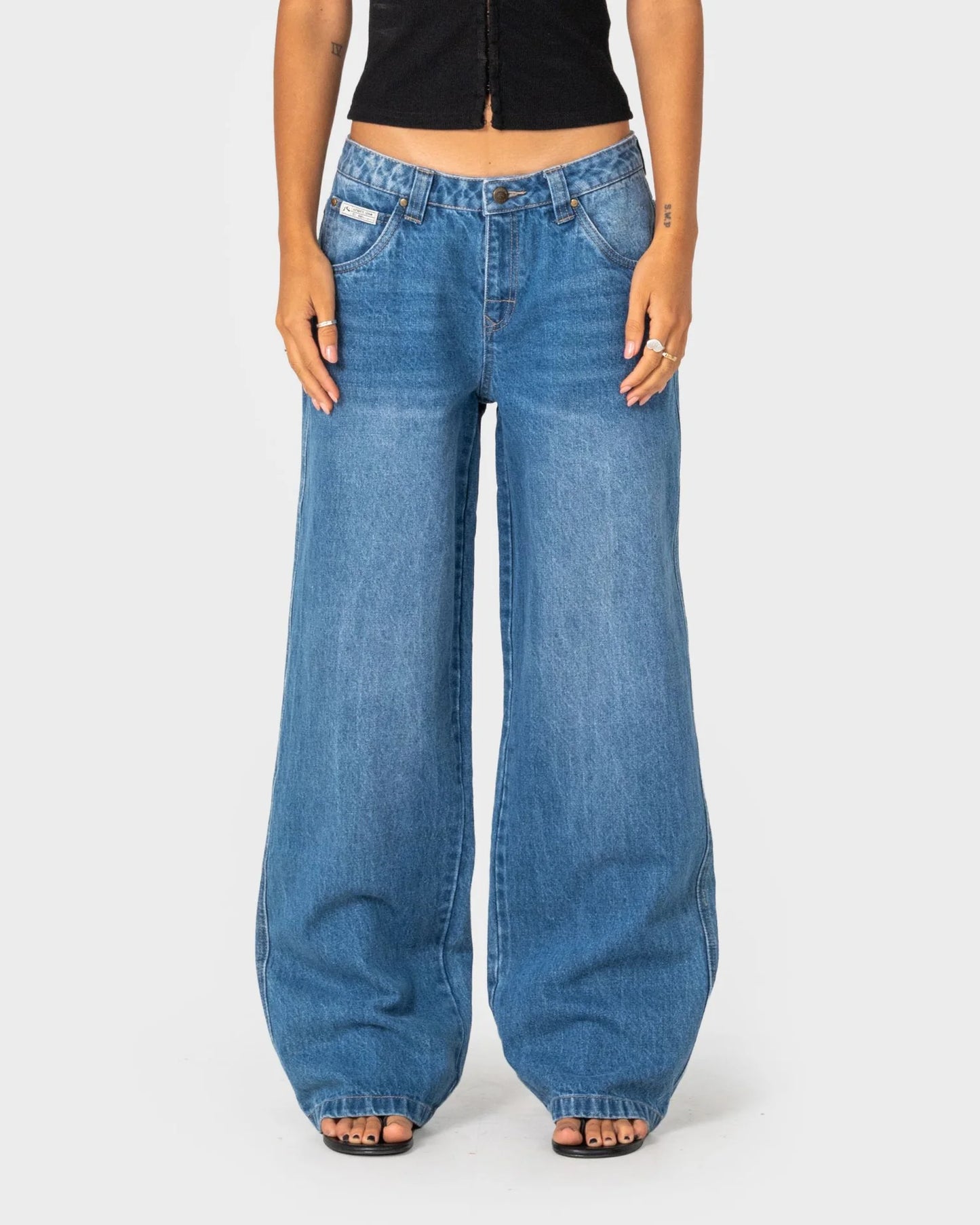 Wendy Wide Low Rise Denim Jean