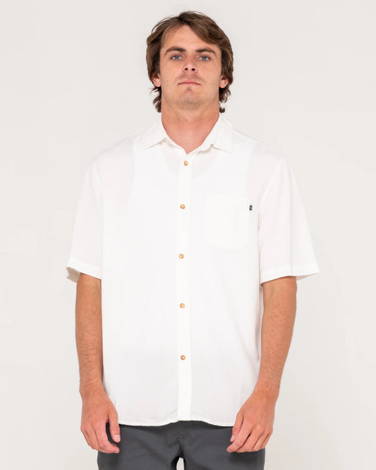 Overtone Short Sleeve Linen Shirt