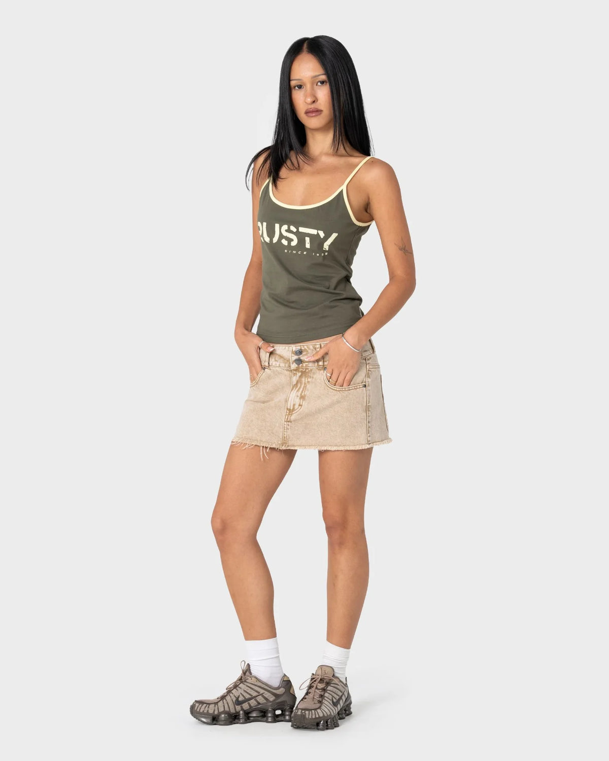 Tank Girl Contrast Staple Singlet