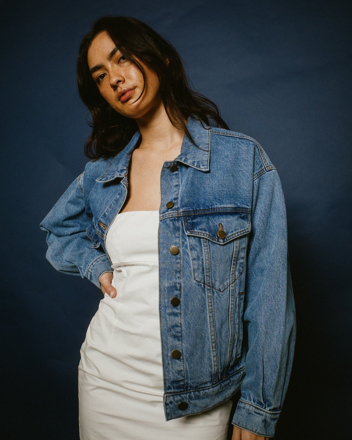 All time oversized denim jacket