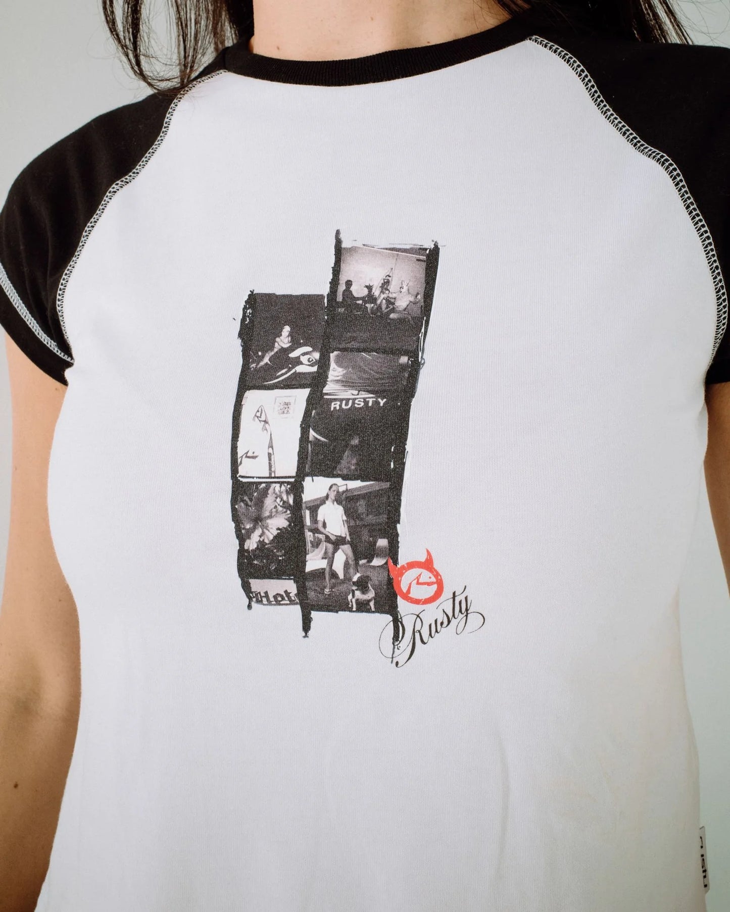 Roll Out Raglan Cap Sleeve Baby Tee