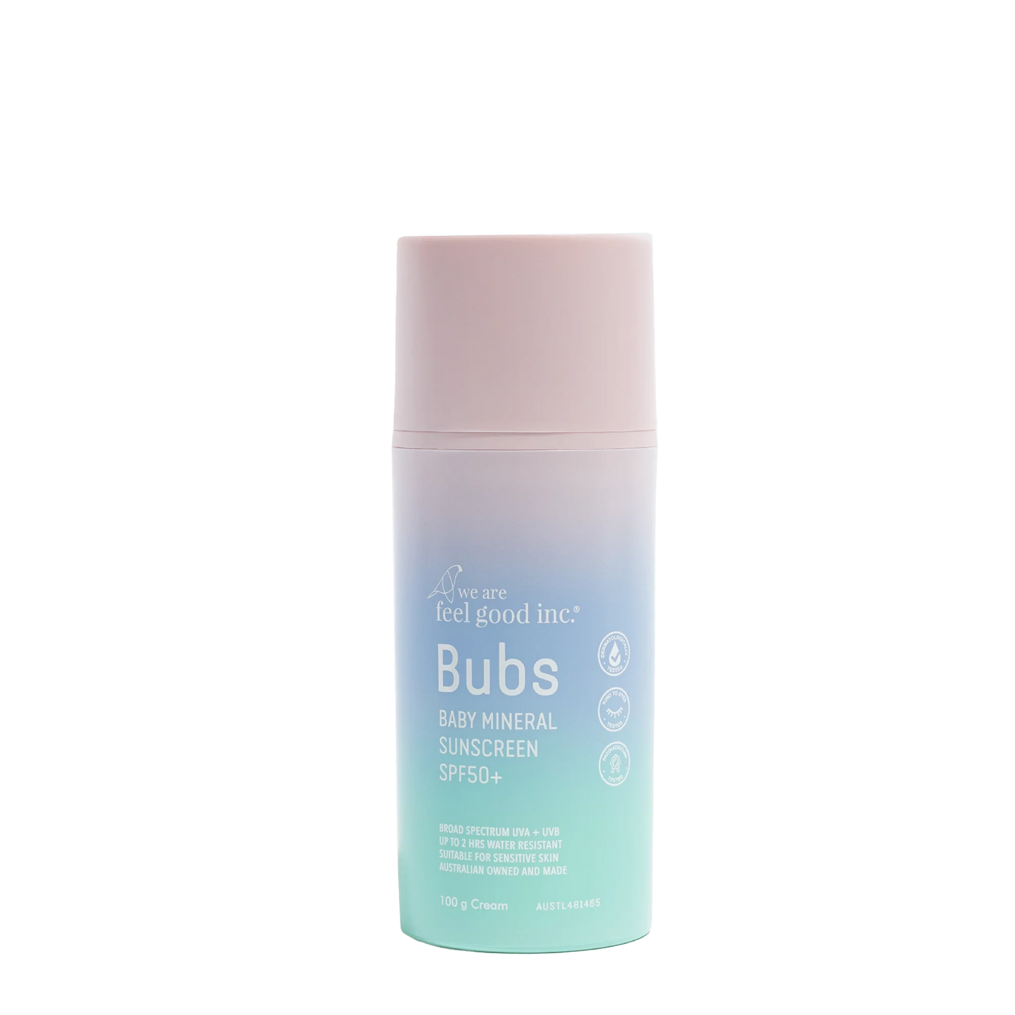 WAFG Bubs Baby Mineral Sunscreen SPF50+