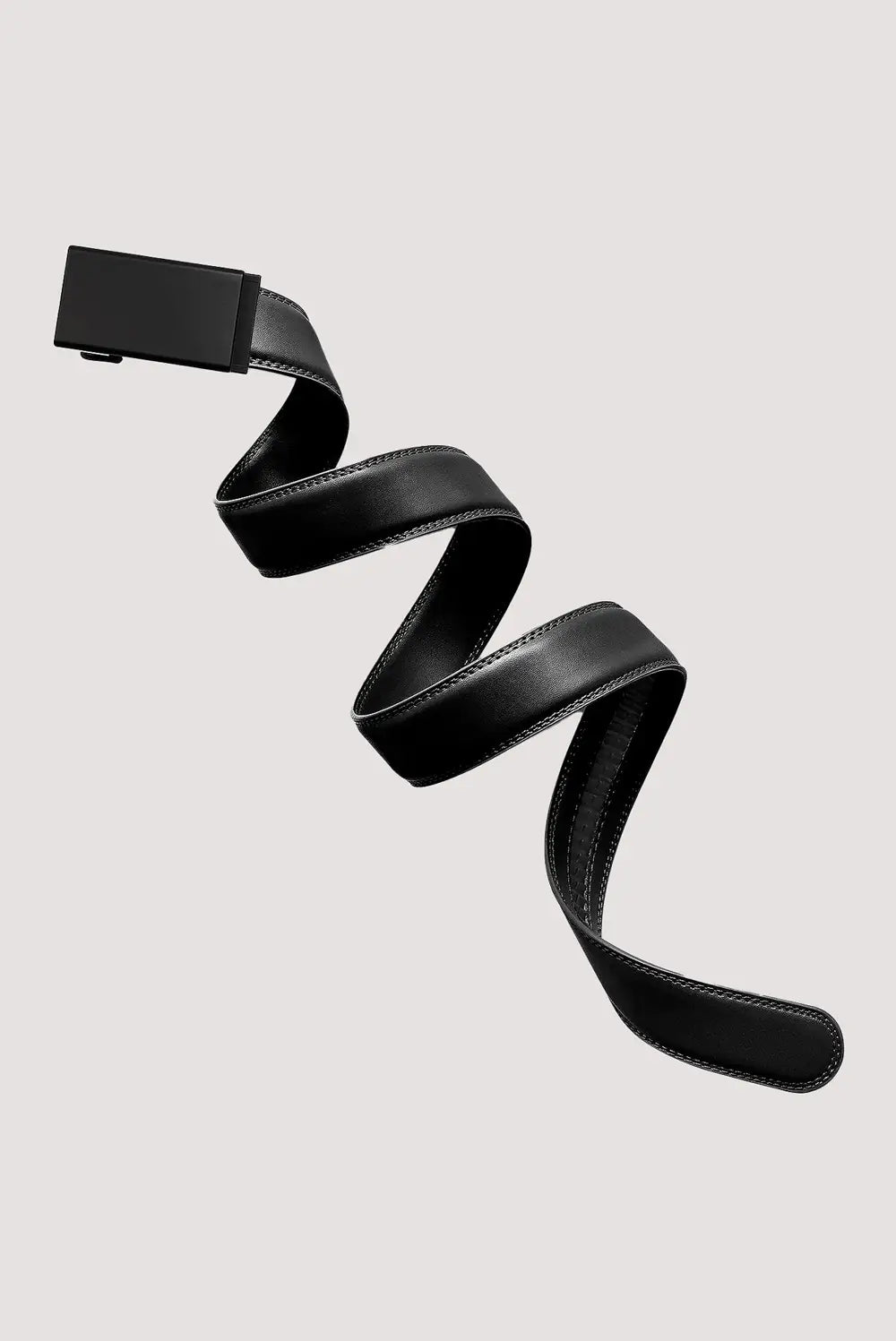 Polymer Buckle Black 35mm Leather Belt