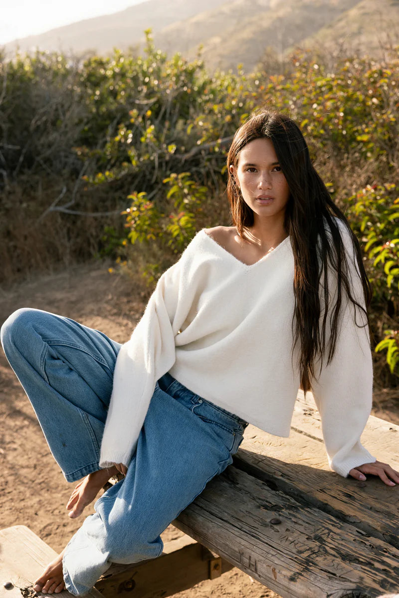 Adele Oversized Long Sleeve Knit Top