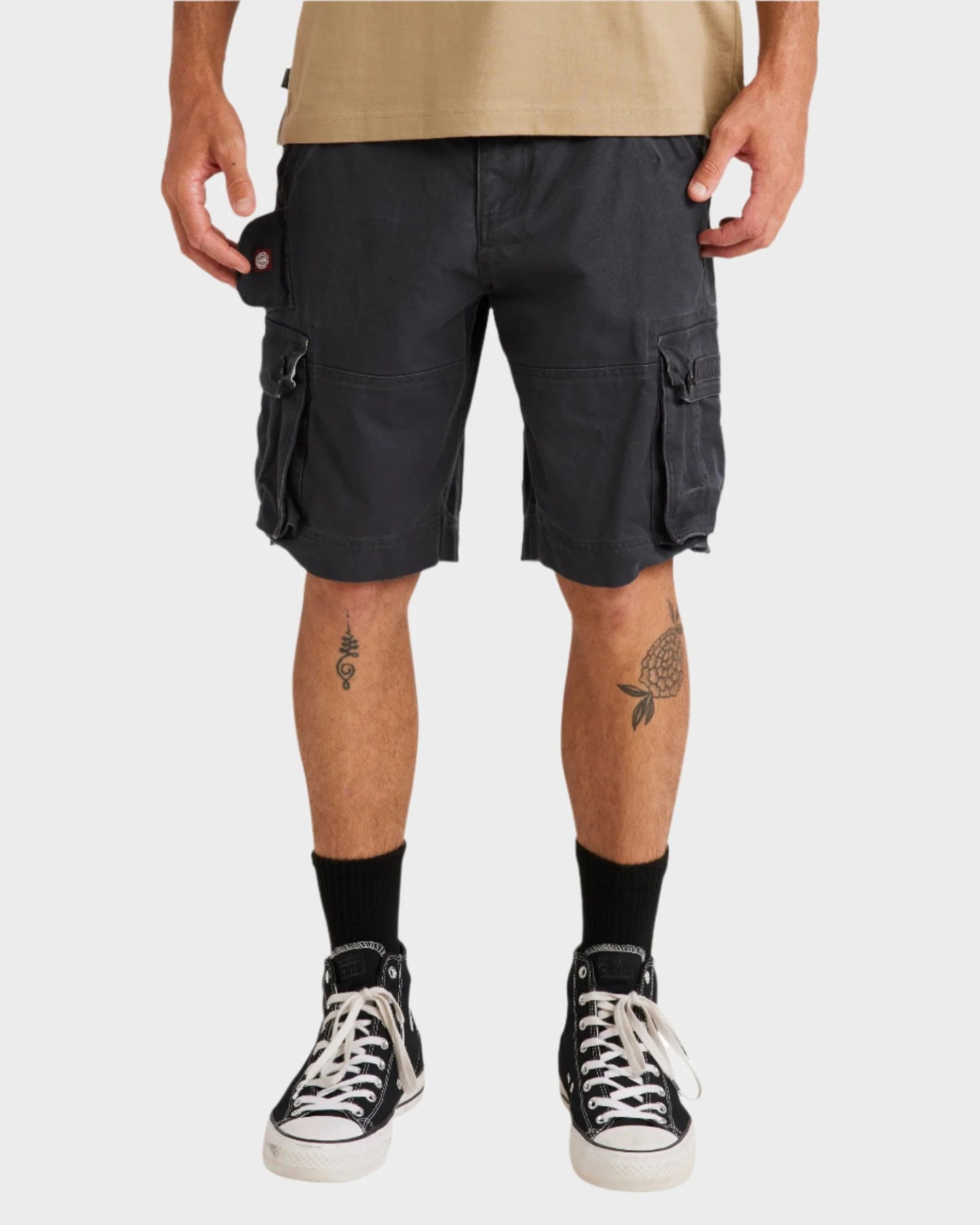 Source Cargo Short - Off Black