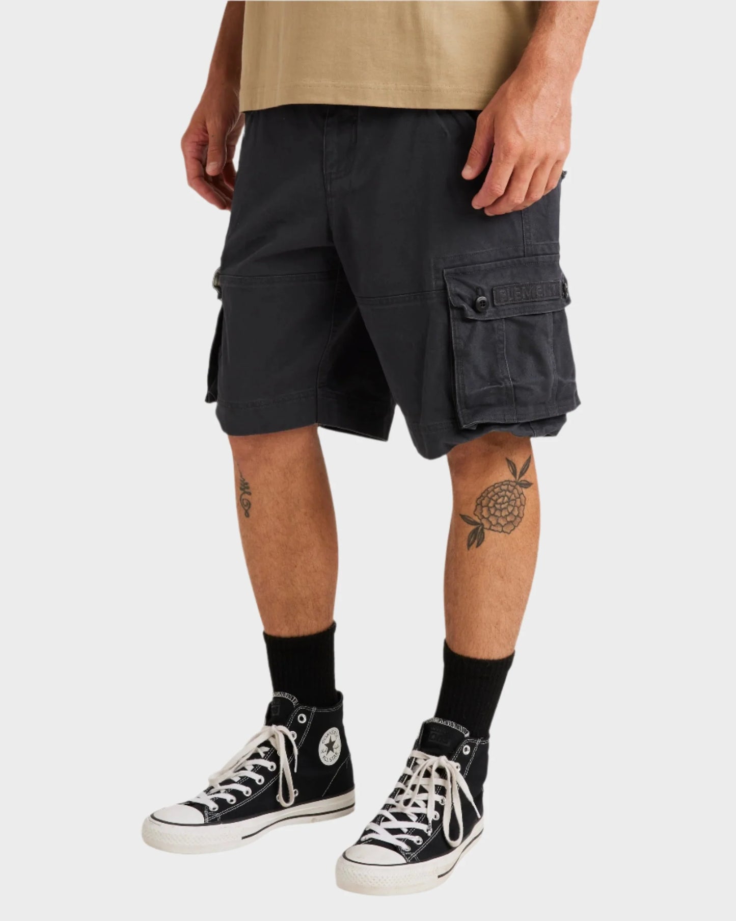 Source Cargo Short - Off Black
